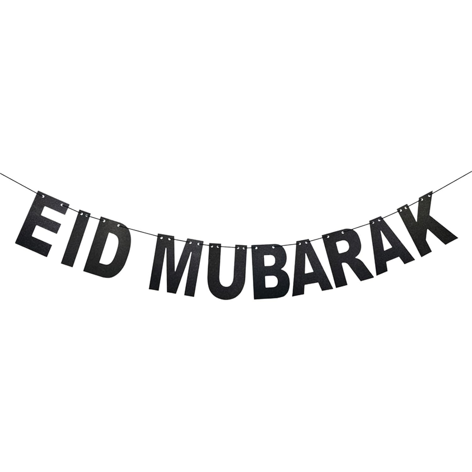 BIUDUI Eid Mubarak Banner, Happy Eid Party Ramadan Festival Supplies, Supplies Celebration Islam Muslim Eid Eid, Hanging Banners for Eid