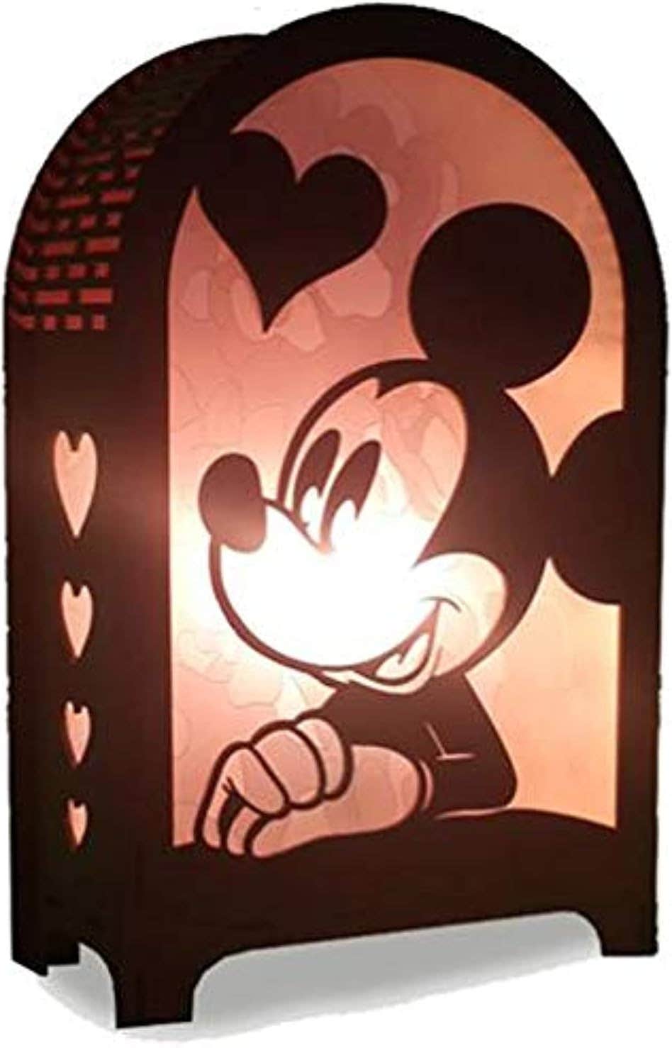 Mickey Mouse Wood Bedside Lamp for Kids Rooms