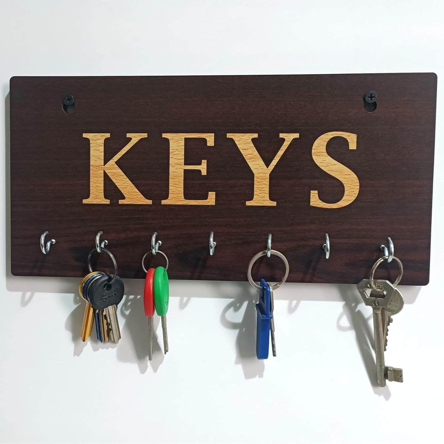 Wooden Wall Key-chains Holder - 15x30cm, KH06