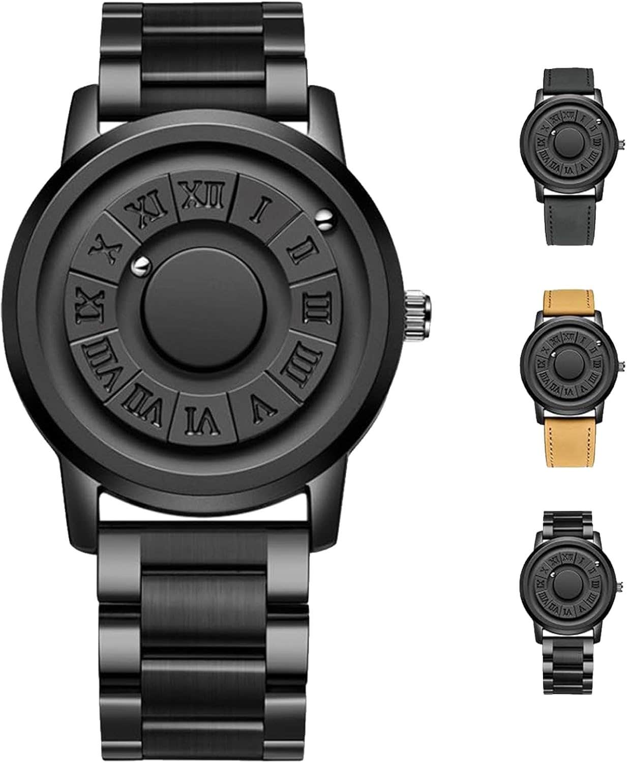 DUHANXI Magnetic Levitation Watch for Men | Unique Pointer Design | Business Casual Waterproof Watch