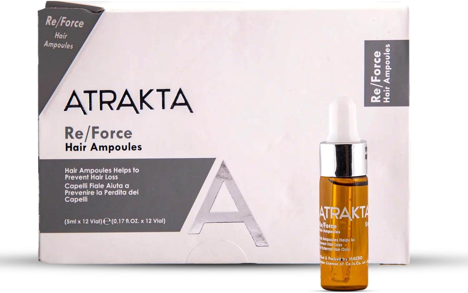 Atrakta Re-Force Hair Ampoules (12 Vial 5 Ml)