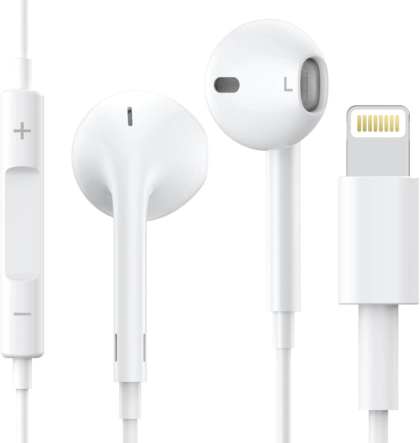 NEPPINO Wired In-Ear Headphones for iPhone with Lightning Connector