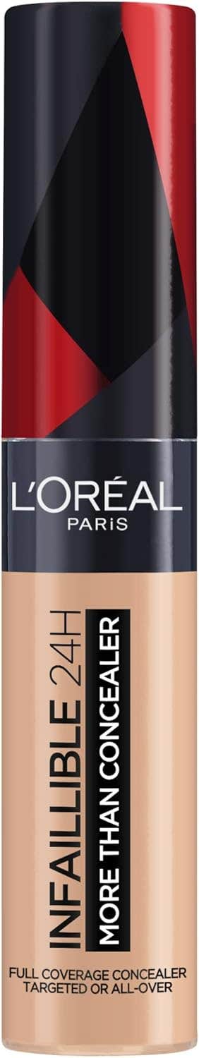 L'Oreal Paris Infallible 24H Full-Coverage Concealer - Vanilla, Longwear Matte Finish