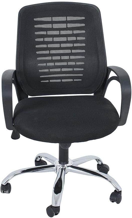 ABC Black Mesh Cloth Office Desk Chair with Reclining Feature
