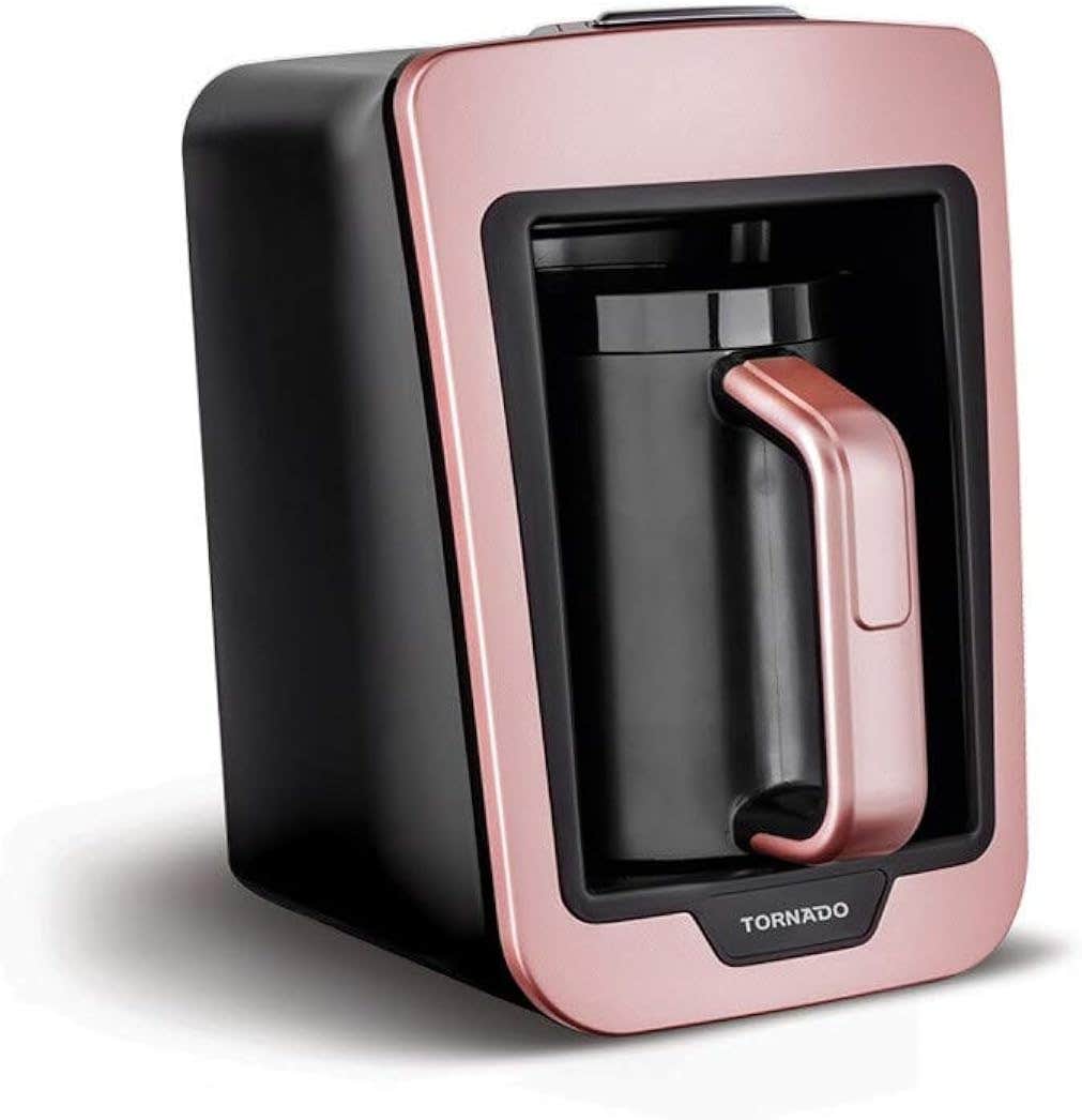 TORNADO Automatic Turkish Coffee Maker 330ml Rose x Black TCME-100 RS