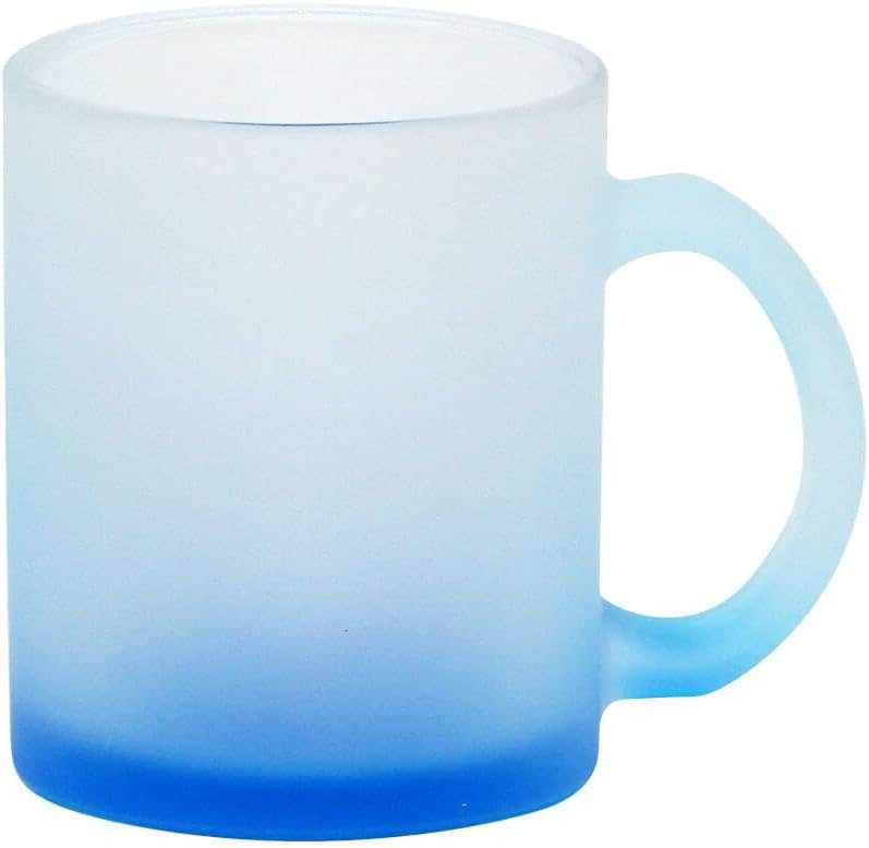 Frosted Ceramic mug, 350 ML, Job comic mug, هدايا مميزة, هدايا للشغل (blue)