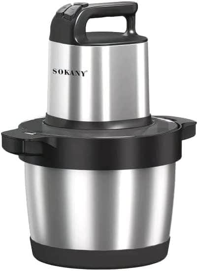 Sokany SK-7033 Sukani Chopper, Stainless, 6.5 Litre, 1500 Watt