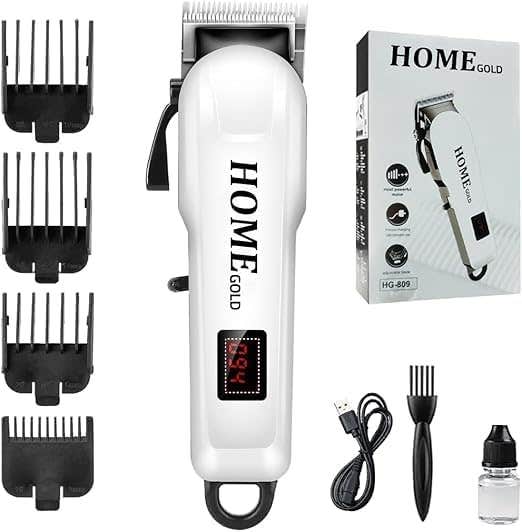 Professional Hair Shaver & Clipper Unrivaled Power, Extended Usage, Adjustable Blade, Stainless Steel Precision, HG-809