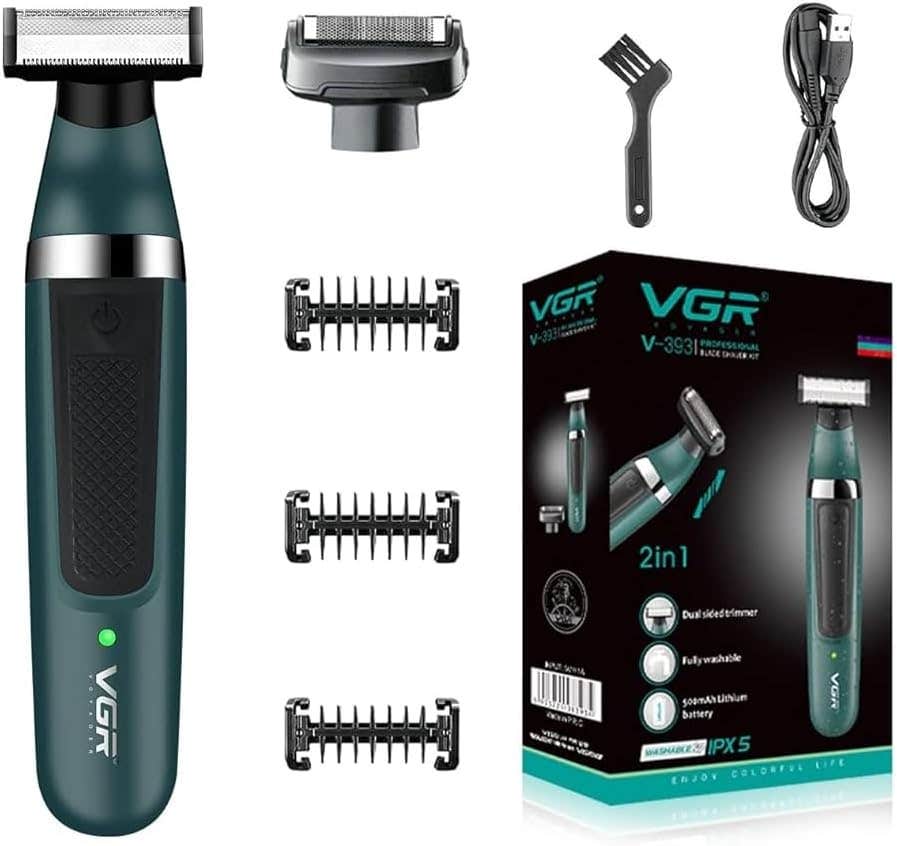 VGR V-393 Waterproof Shaver for Chin, Body and Bliss