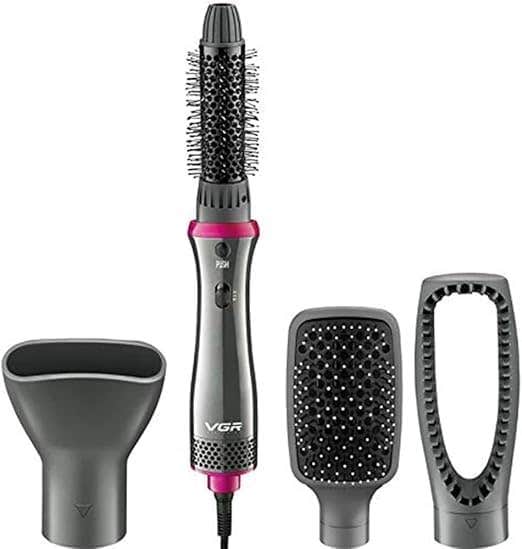 V-408 Multifunctional Hair Styling Kit | Thermal Brush and Comb for Smoothing and Curling | Sleek and Light Design