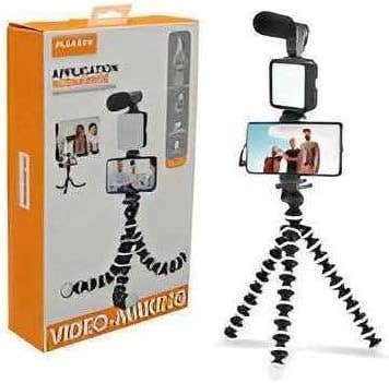 Pluokama PK-775 Video Making Kit, Camera Tripod, Adjustable, Portable, Professional Design