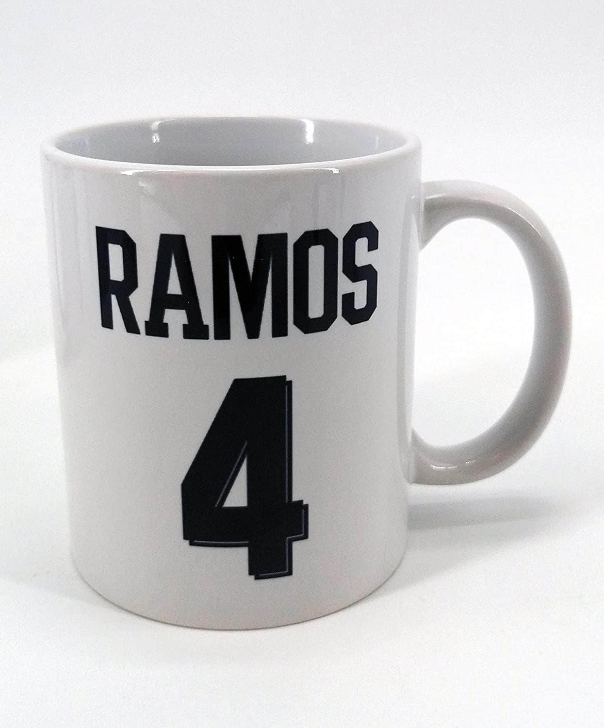 PSG Ramos Sports Theme White Mug - LA PLUME DORE Brand