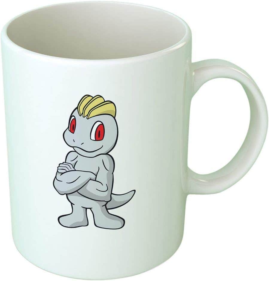 Fast-print Ceramic Pokemon Machop Printed Mug - Multicolor, Microwave Safe