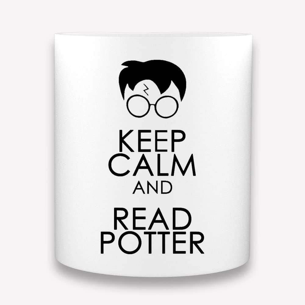 AL PRODUCTION Keep Calm and Read Potter Ceramic Mug - White - 350ml - Microwave Safe