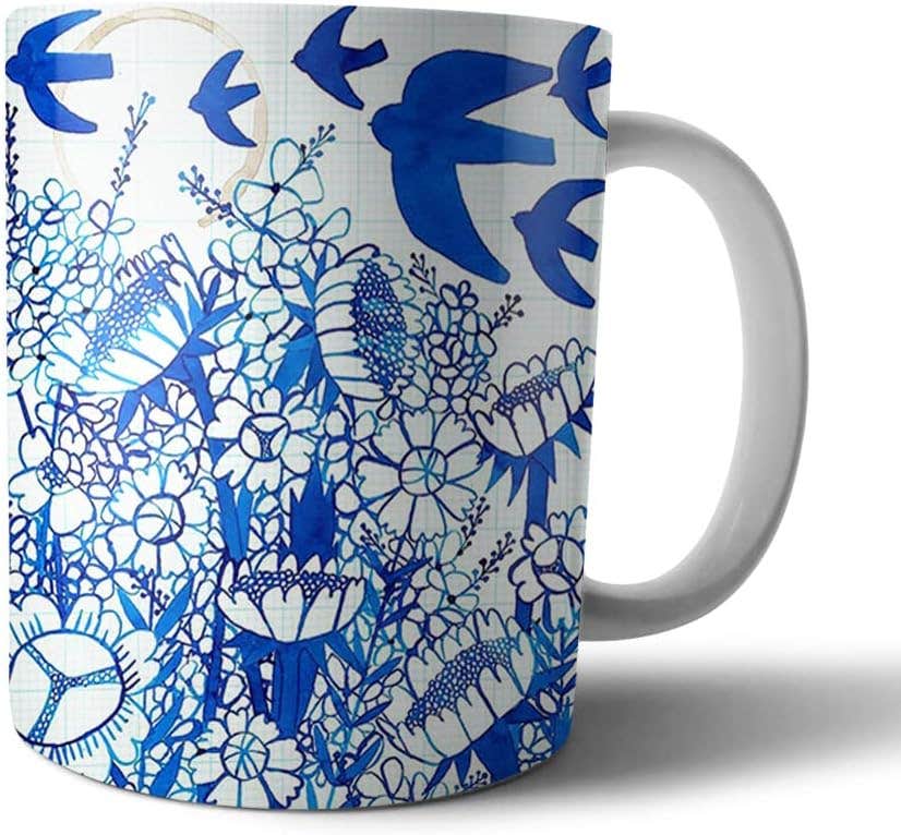 Ceramic Printed Mug 350ml - Mean Muggin Artwork - BPA-Free