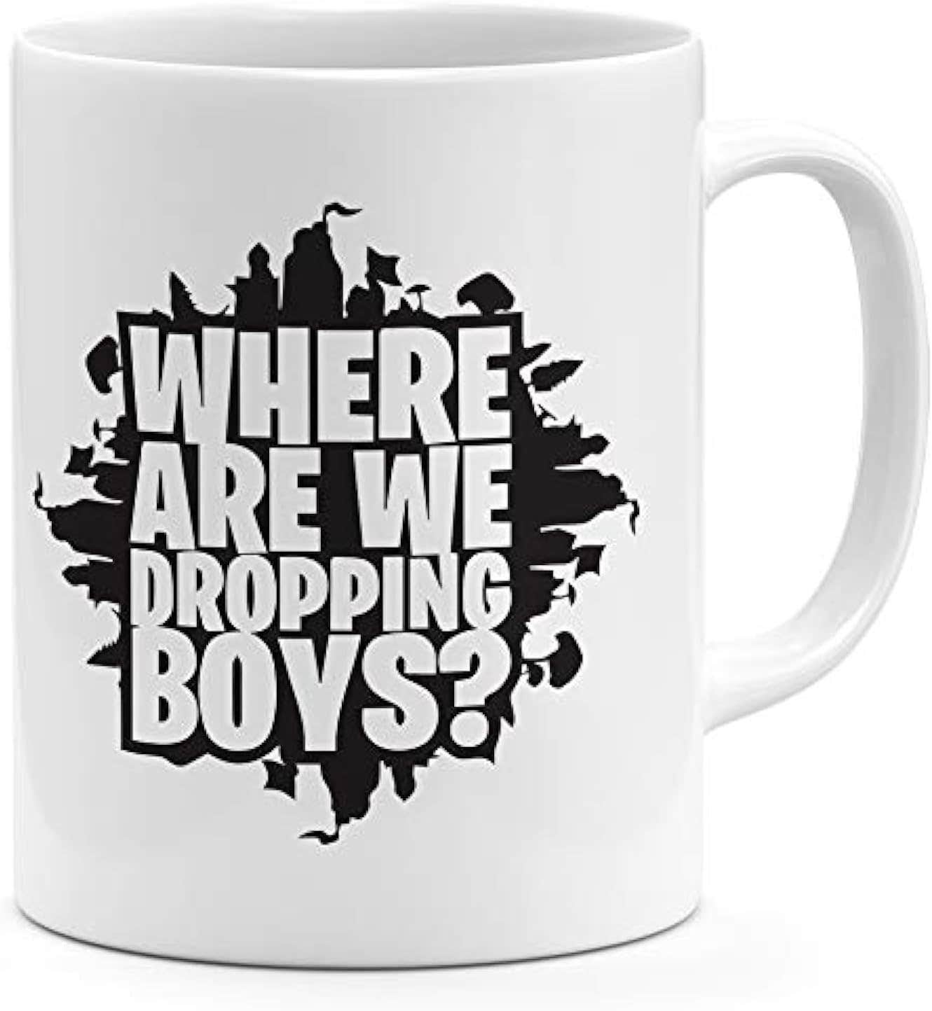 Loud Universe White Ceramic Fortnite Landing Coffee Mug - Dishwasher & Microwave Safe