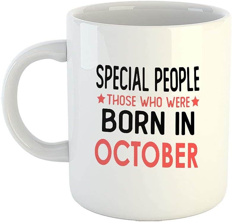 Happu Birthday Gift Ceramic Coffee Mug - White, 325 ML