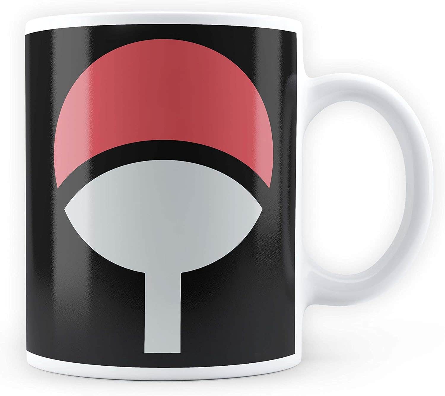 MCSID RAZZ Naruto Uchiha Logo Ceramic Coffee Mug - 350ml