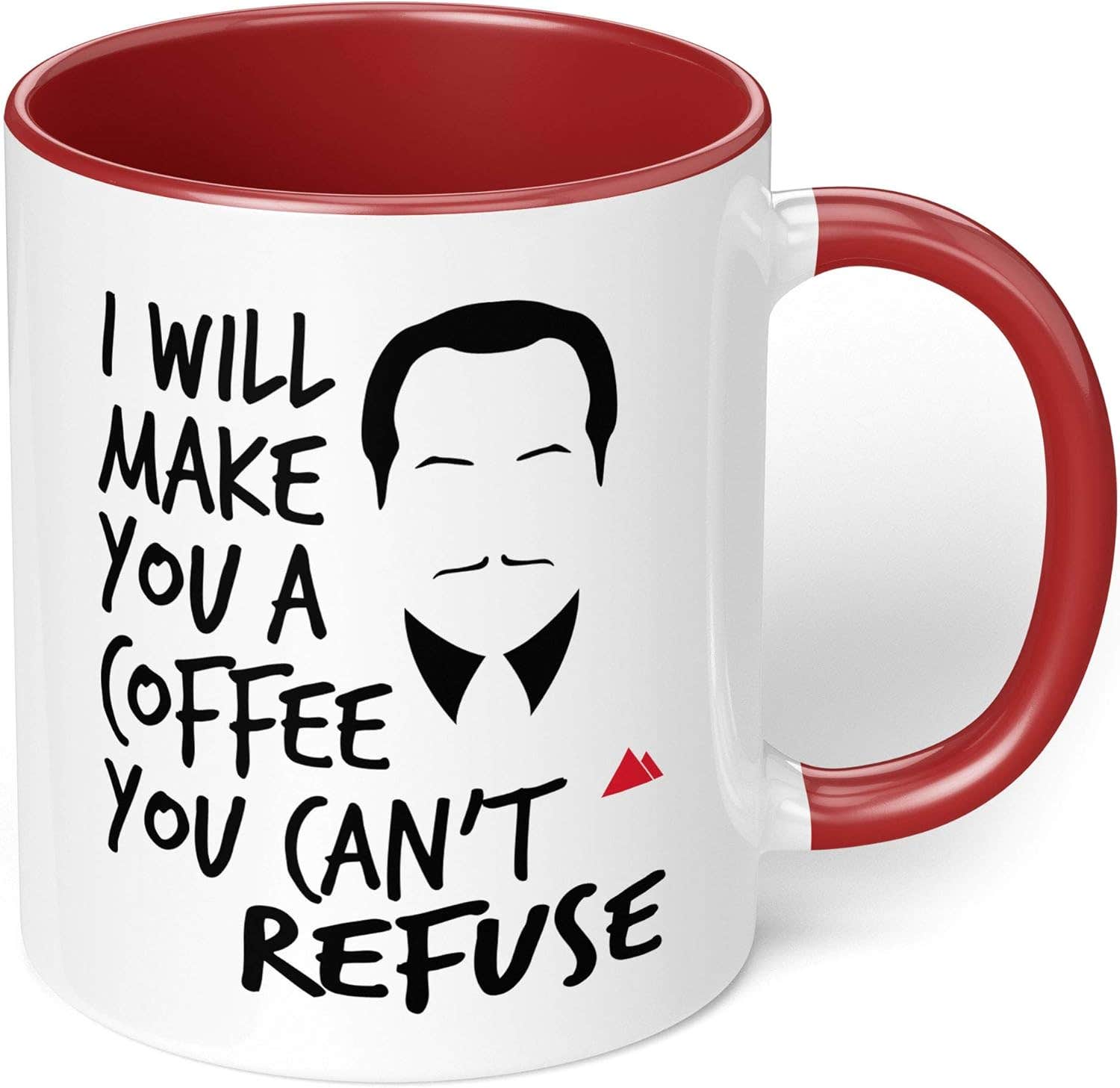 "The GodFather Ceramic Coffee Mug - 11 Oz Red - Microwave Safe"