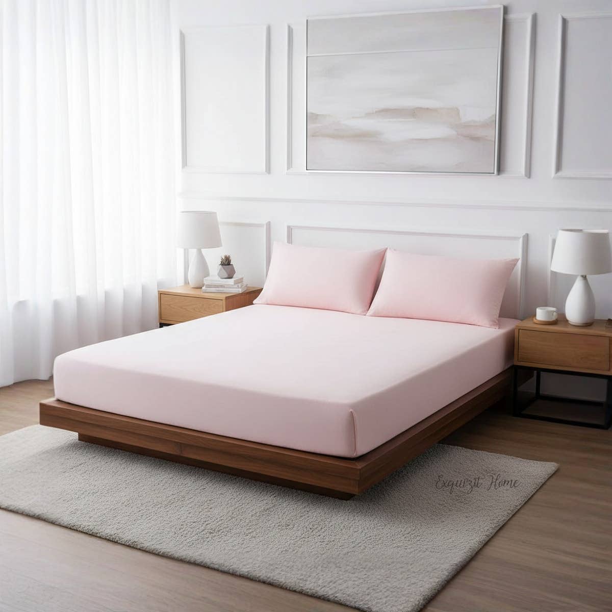Generic Cotton Fitted Sheet Set - 3 Pieces | 120x200x30cm | Hotels & Homes