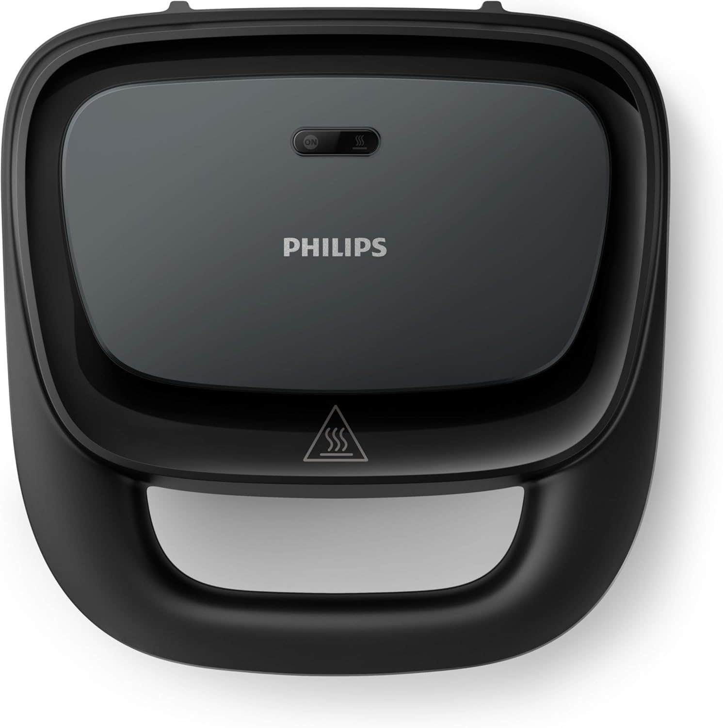 Philips Sandwich Maker - 750W, Nonstick Plates, On/Off Switch, Black - HD2330/90