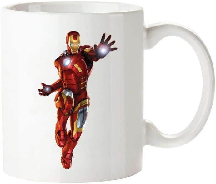 MEC Iron Man Coffee Mug | Porcelain Espresso Cup | 11oz White
