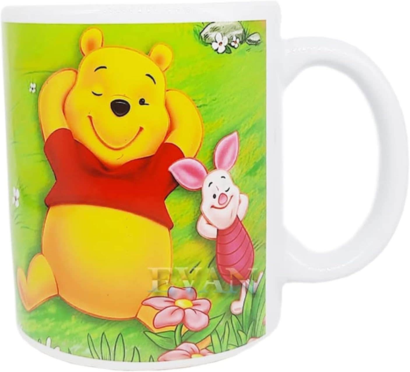 EVAN Winnie The Pooh Ceramic Mug - Multicolor, 350ml, Dishwasher & Microwave Safe