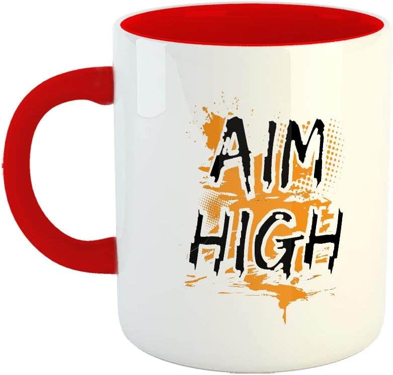 Happu Motivational Quotes Ceramic Coffee Mug - Red, 325ml - Gift for Trainers, Boss, Mentors, Professionals
