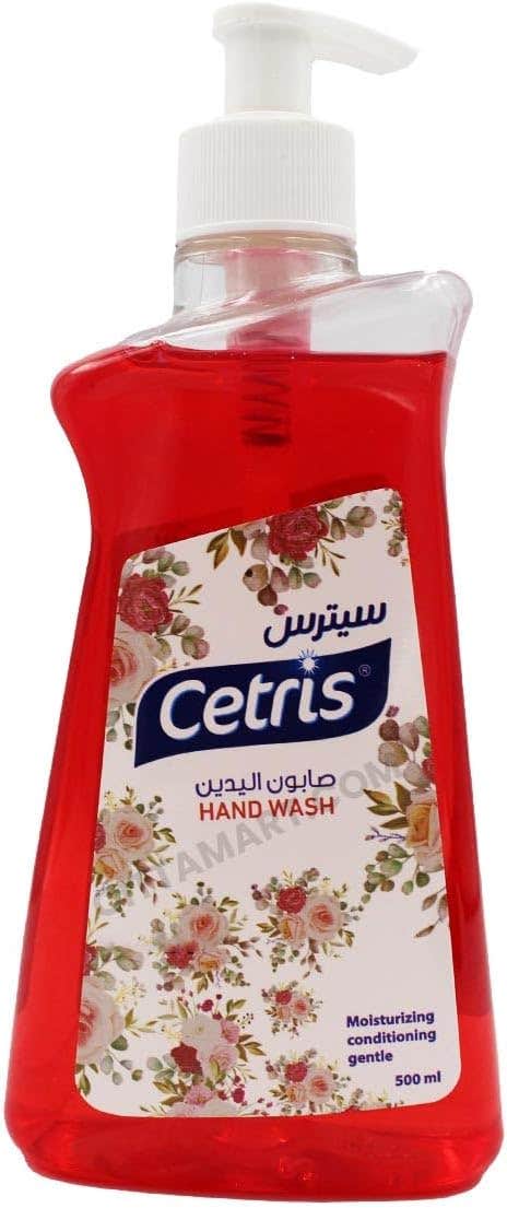 Cetris Rose Liquid Hand Wash - 500ml Cleansing Formula