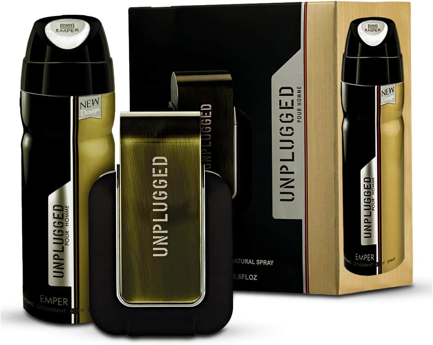 Emper Unplungged Gift Set Eau De Parfum & Body Spray for Men