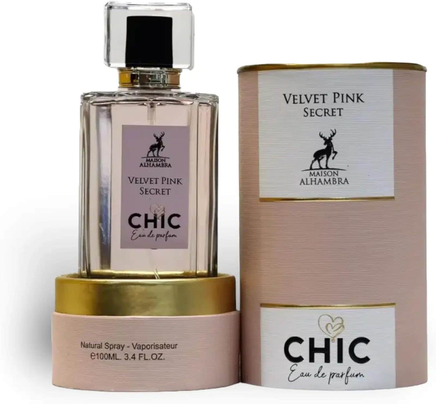 Lattafa Maison Alhambra Velvet Pink Secret Chic Eau De Parfum 100ml Women's Fragrance