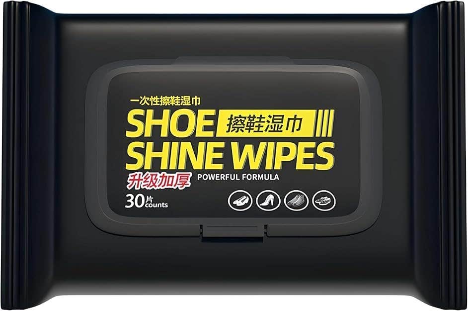 Multi-Use Shoe and Bag Cleaning Wipes - Deeply Cleans Dust and Dirt, 80 Sheets (2 Pack)