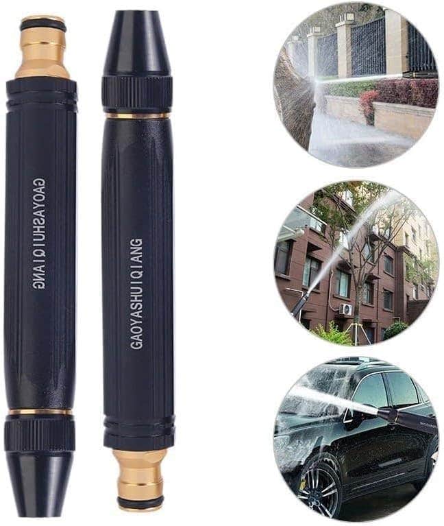 Metal High Pressure Car Wash Gun Set for Cars, Carpets, Gardens - 4 in 1