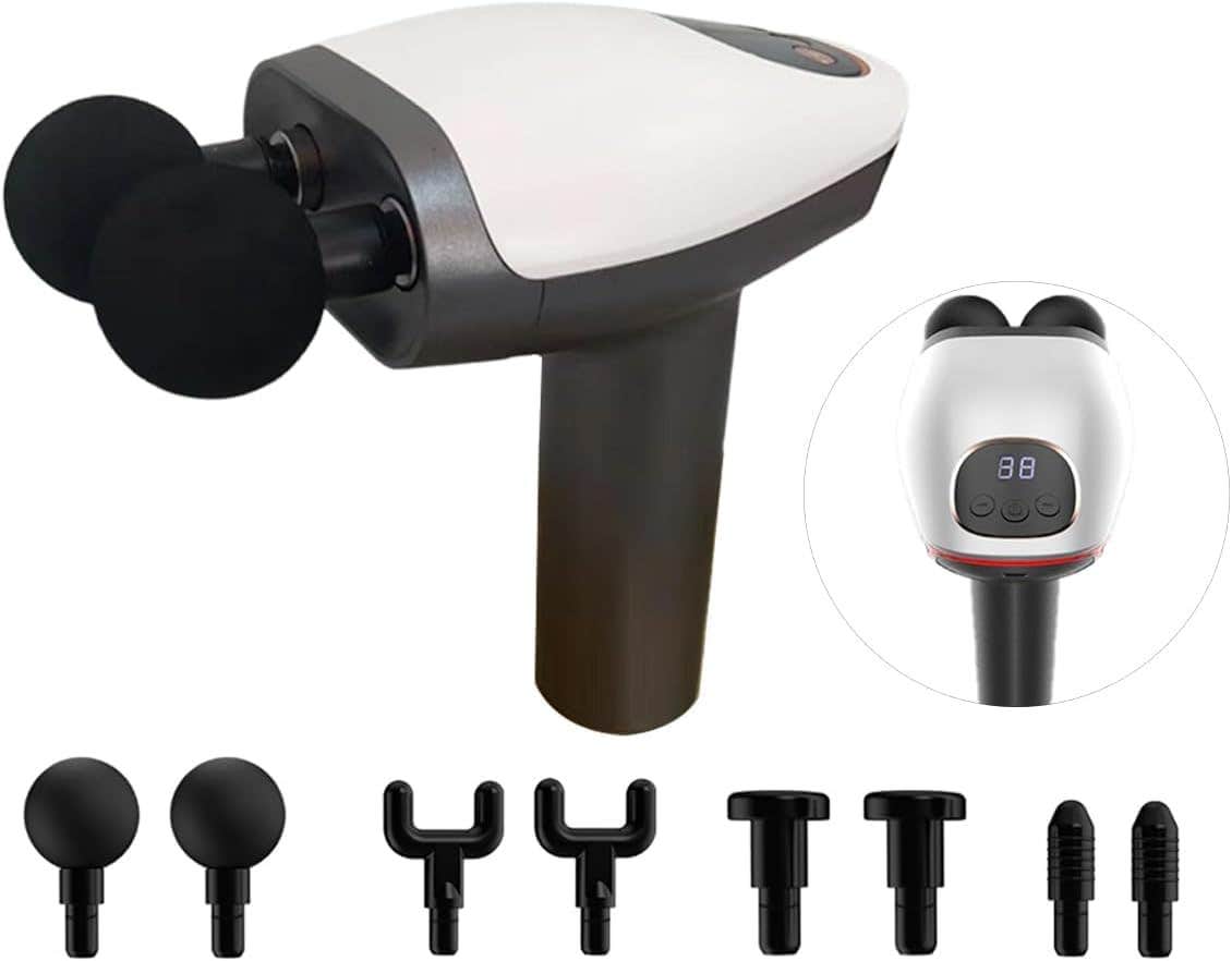 Portable Massage Gun, Massage Gun for Back, Neck, Leg, Shoulder for Muscle Pain Relief, Biceps Muscle Massage Gun