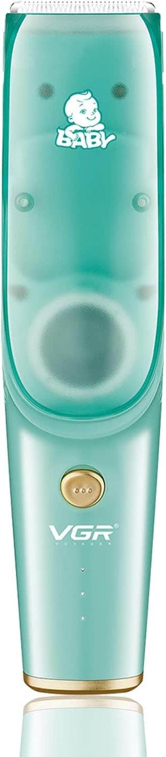 V-151 Kids Hair Clipper with Ceramic Blades | Ultra Low Noise | Runtime: 120 Minutes (Aqua Green)