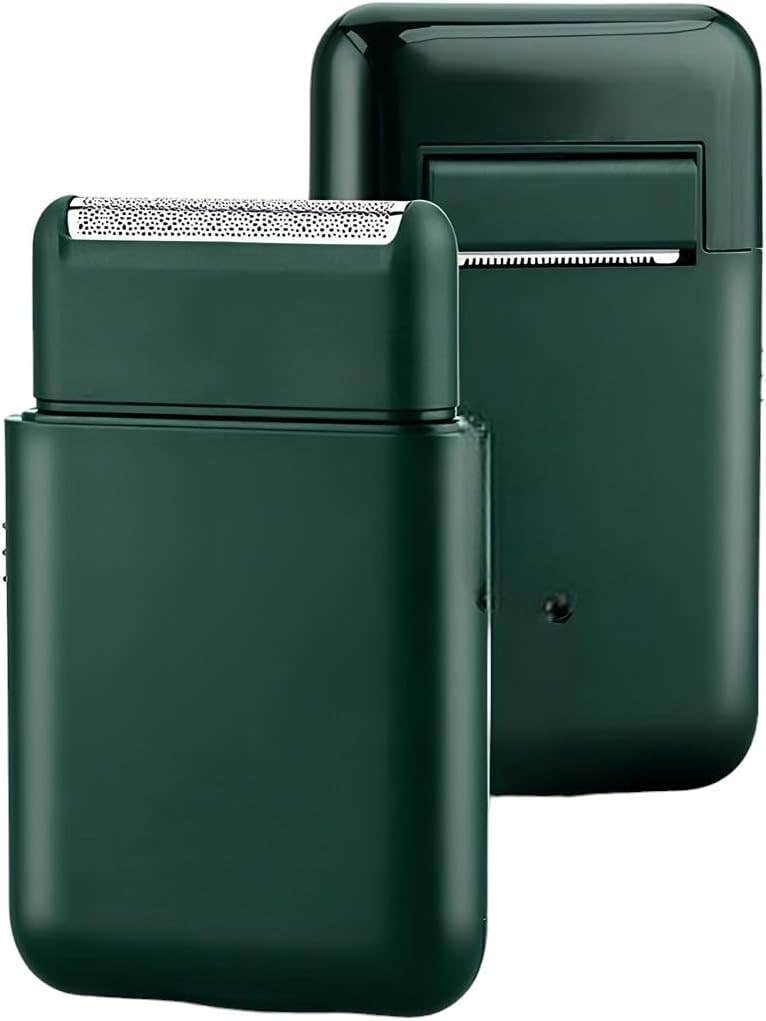 VGR Nlighting® V-390 Electric Shaver For Men Portable Pocket Usb Rechargeable Slim Travel Razor Slim And Lightweight Second Blade Pop-Up Color Life Green V-390