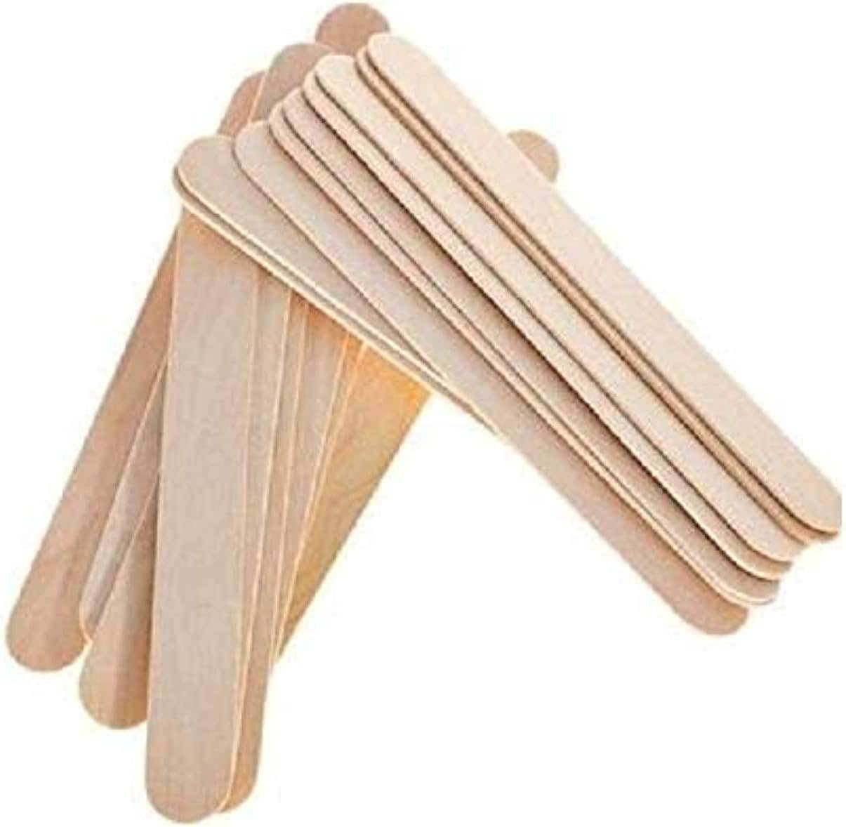 Set of Wood Wooden Sticks to Put Wax Hair Removal (50 Pieces)