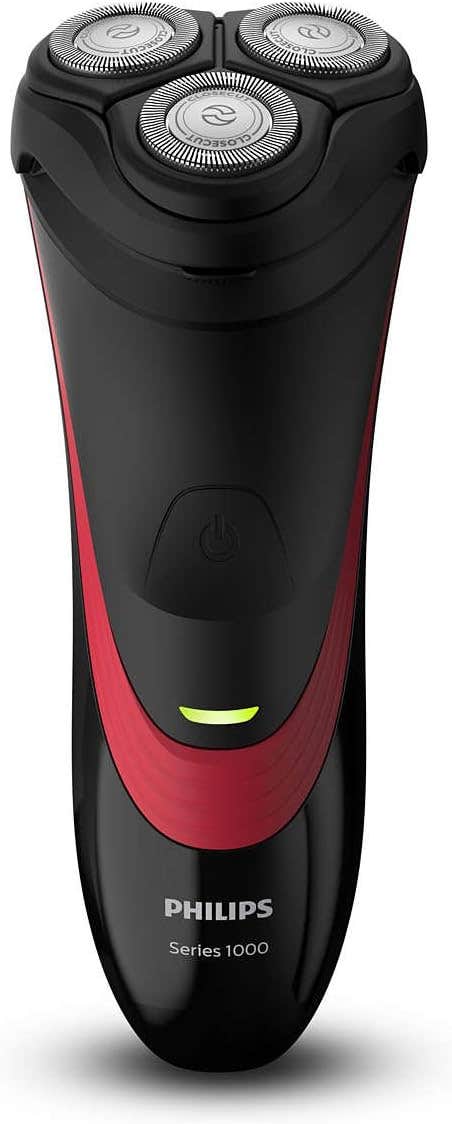 Philips Shaver Series 1000 Dry Electric Shaver with Cleaning Brush, CloseCut blade system, 4-direction flex heads, 35 minutes of cordless shaving – International Warranty – S1310/04