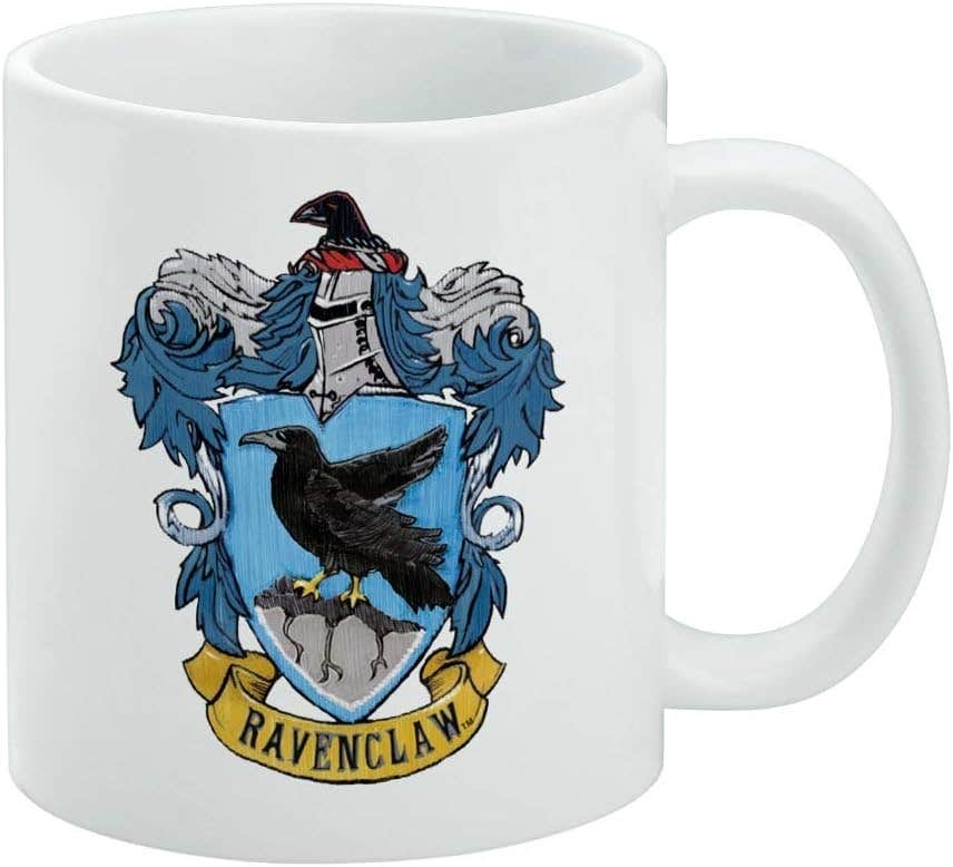 Harry Potter Ravenclaw Crest Ceramic White Coffee Mug - 11 oz