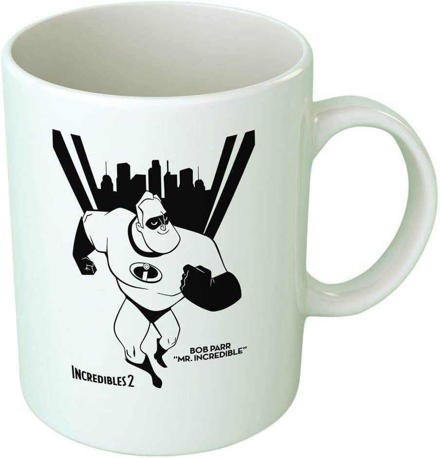 Fast-print Ceramic Printed Mug Incredibles 2 - White & Black
