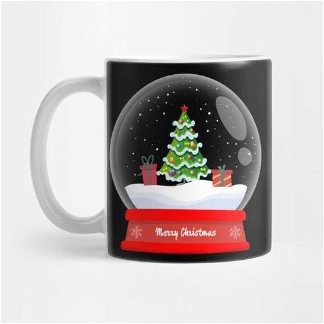 Porcelain Christmas Printed Mug - 250ml Capacity