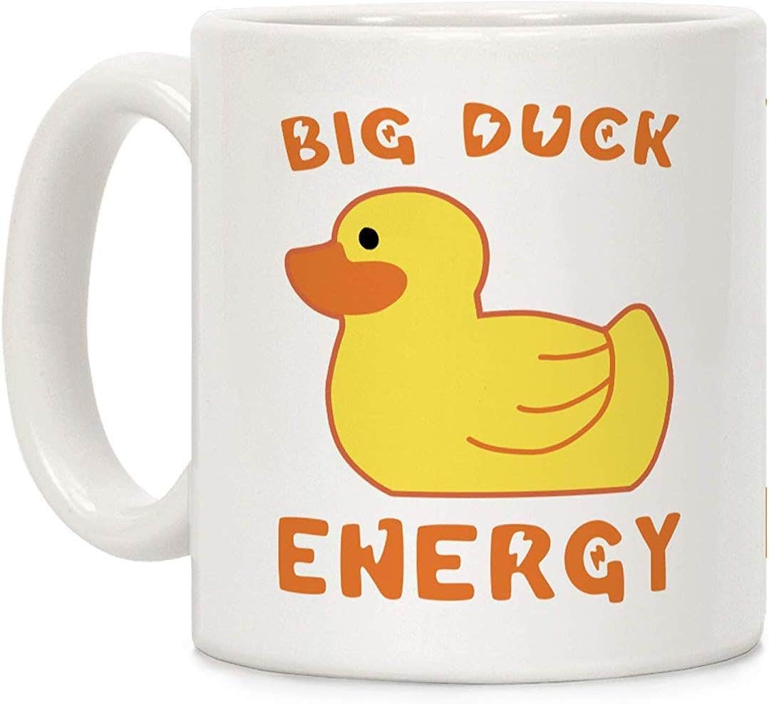RADANYA White Ceramic Coffee Mug - 11 oz Funny Text Printed Mug