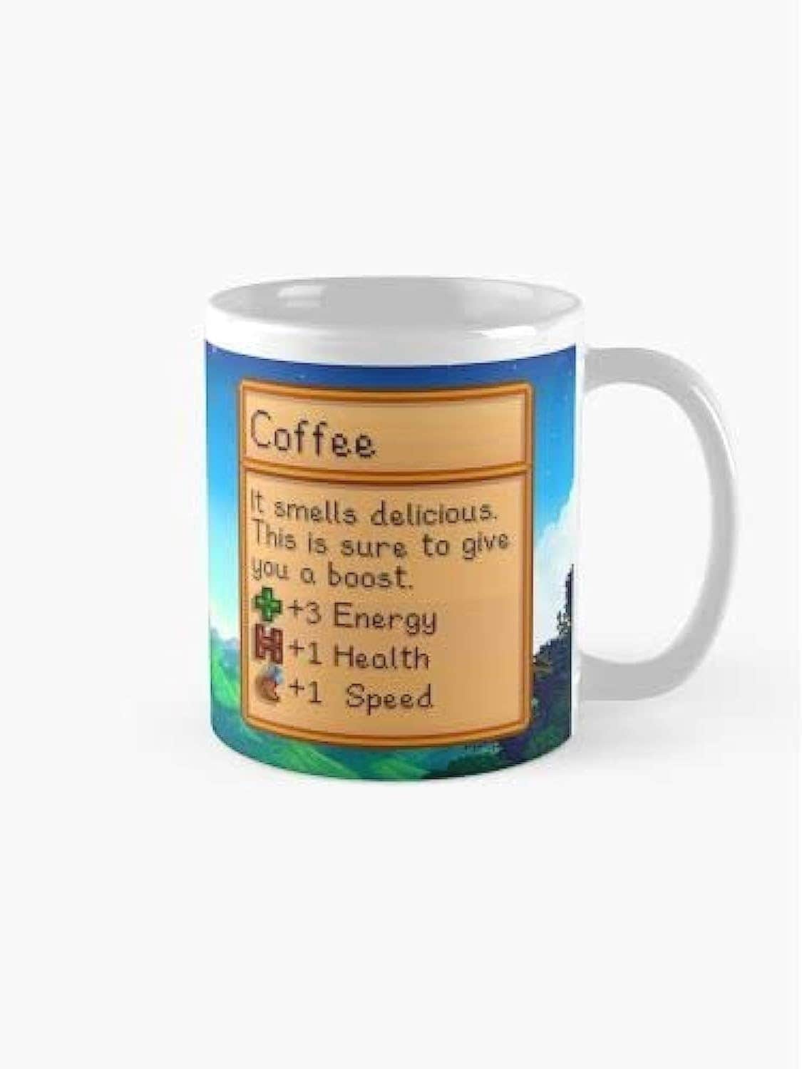 Stardew Valley Themed Transparent Plastic Coffee Mug with Lid