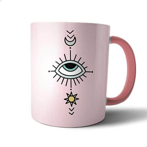 Bit-Hosny Ceramic Mug - Multi Color, Microwave Safe - 270g