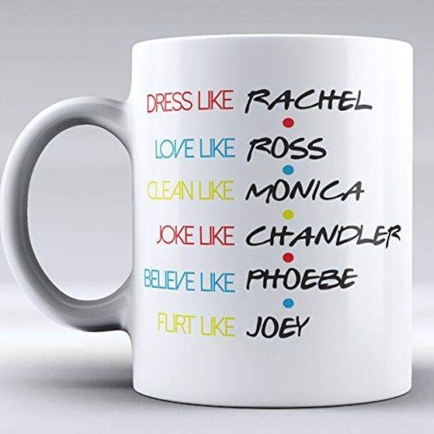 F.R.I.E.N.D.S Ceramic Mug - Microwave Safe, White, Lightweight