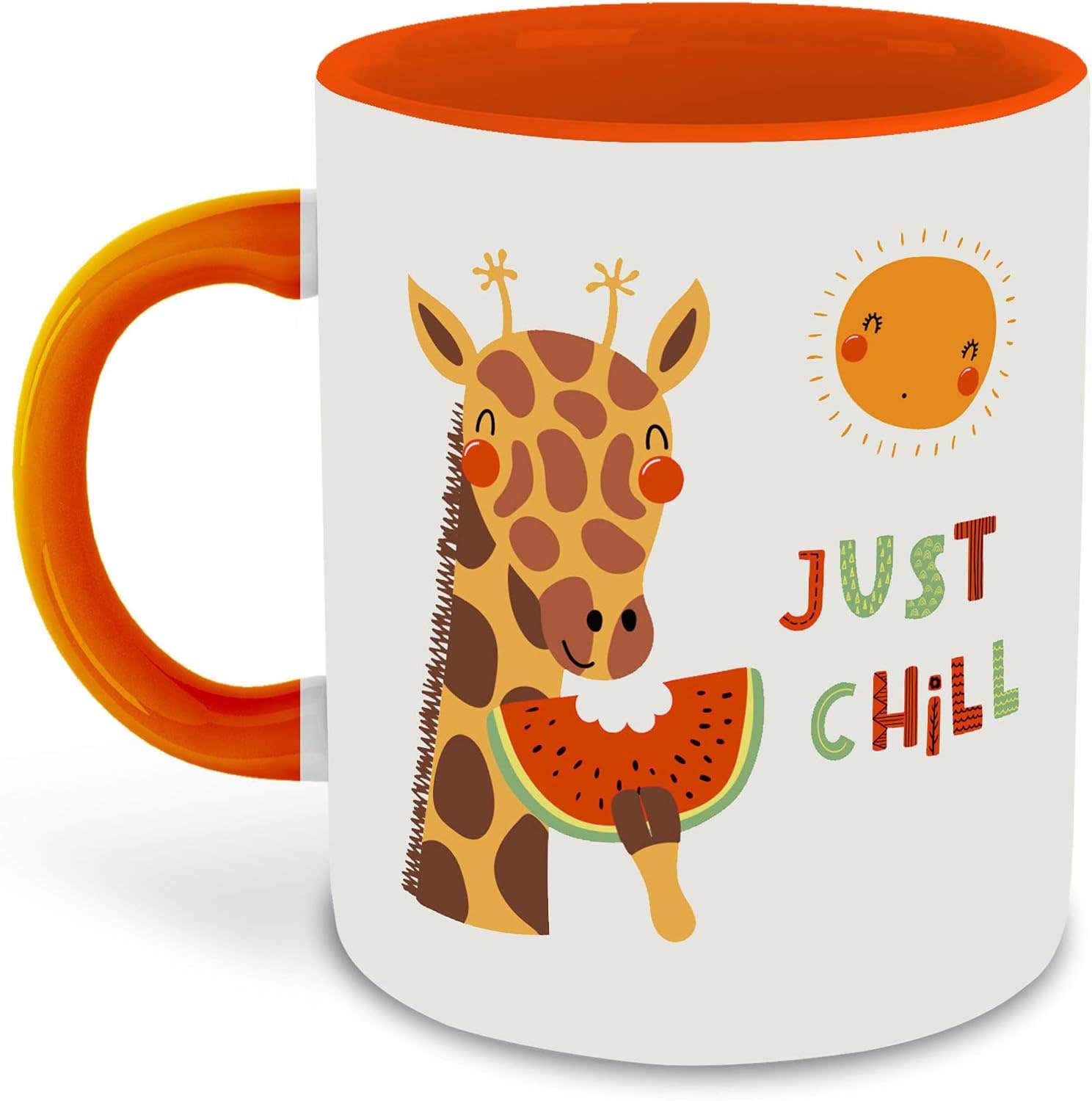 WHATS YOUR KICK Cute Animal Cartoon Ceramic Coffee Mug - Multicolor, 325ml, Microwave Safe