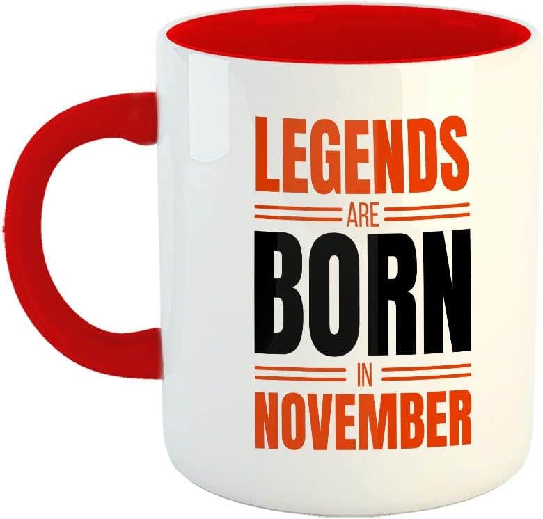 Happu® November Birthday Legends Printed Ceramic Coffee Mug