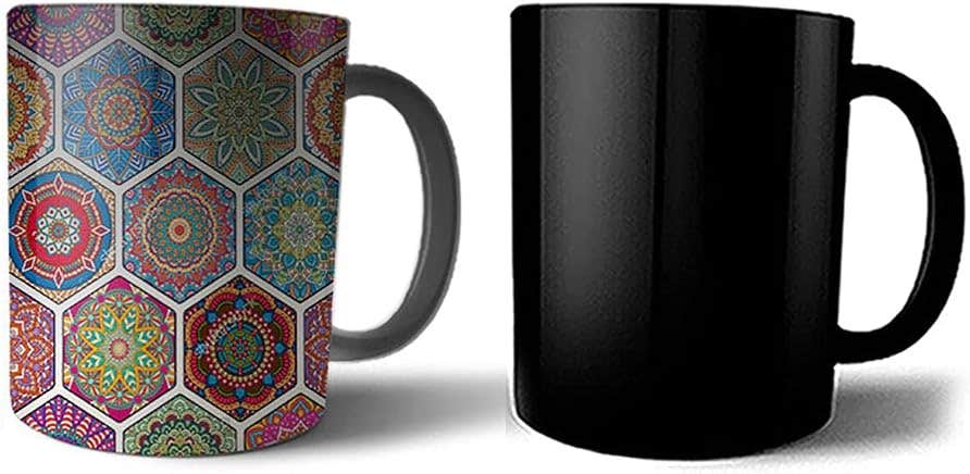 Ceramic Magic Mug with Color-Changing Print - Multi Color