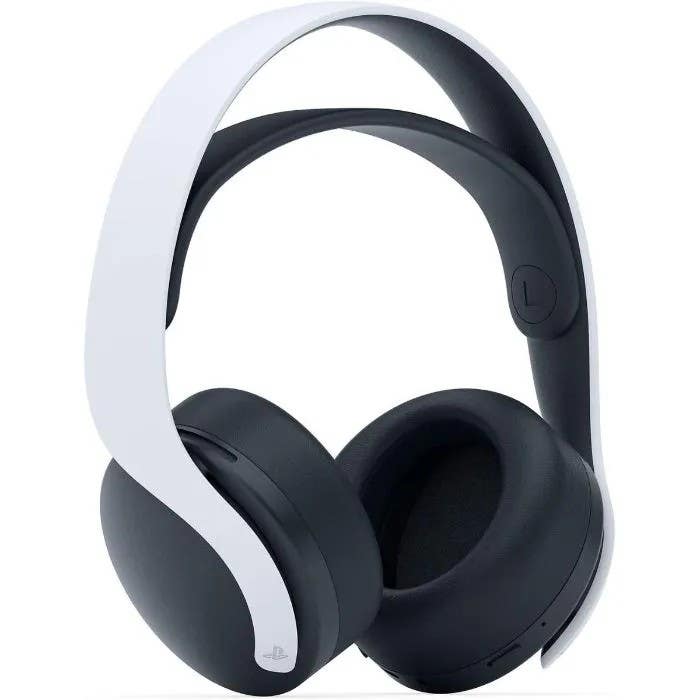 Pulse 3D Wireless Over Ear Headphone with Mic, Noise Cancellation, Black White