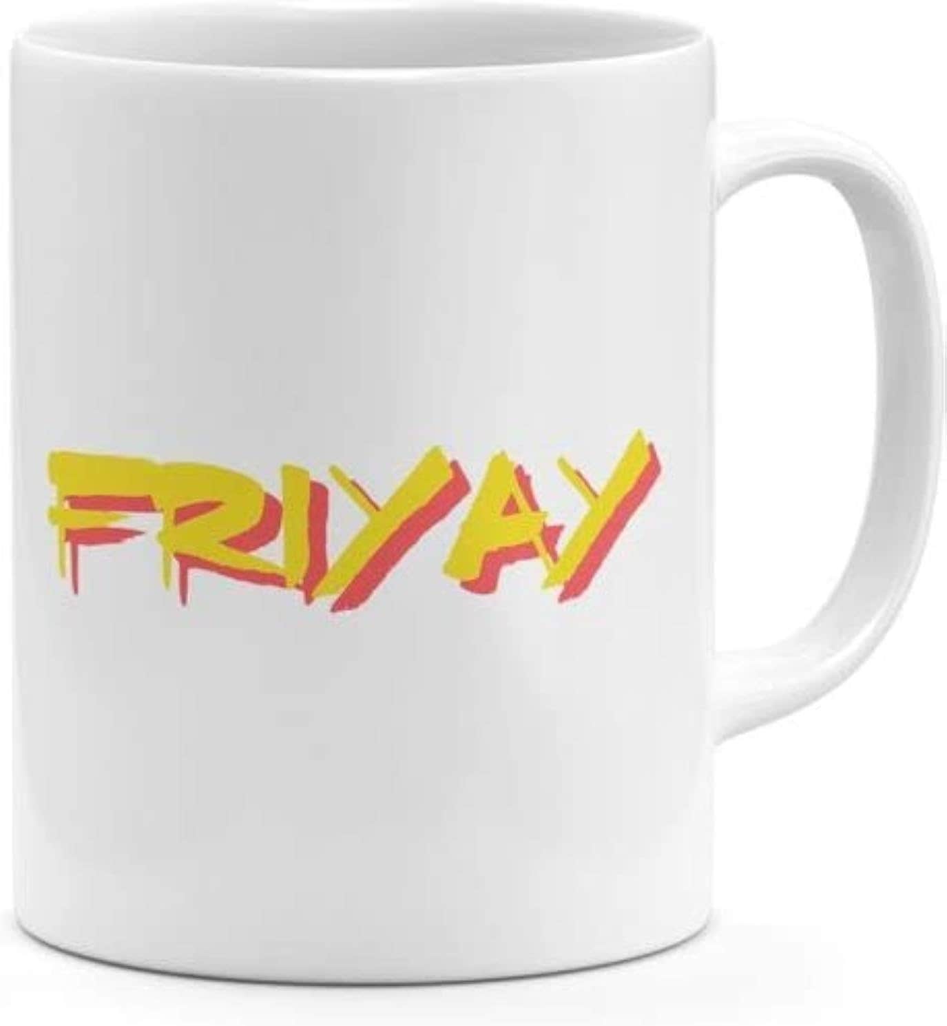 Happy Friday Mug - Fast Print Friyay Weekender - Loud Universe - Reusable
